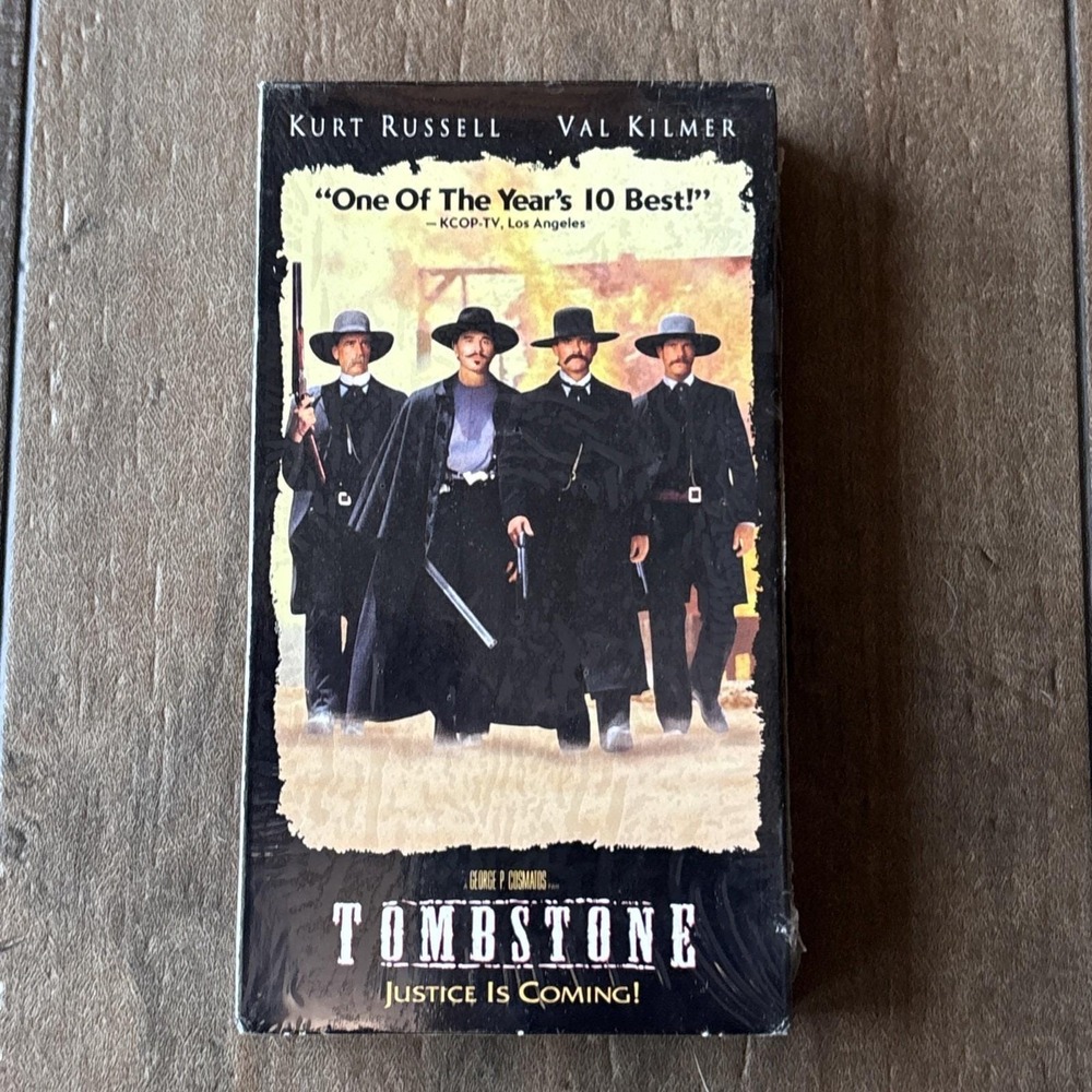 Tombstone VHS 1994 Vintage Kurt Russell Val Kilmer New & Sealed Western